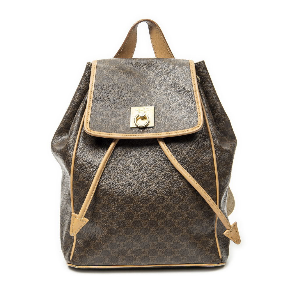 Celine Vintage Small Drawstring Backpack